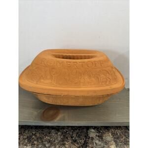 Romertopf Clay Roaster Baker 111 Licensed By Bay Keramik Terracotta 12 In Long